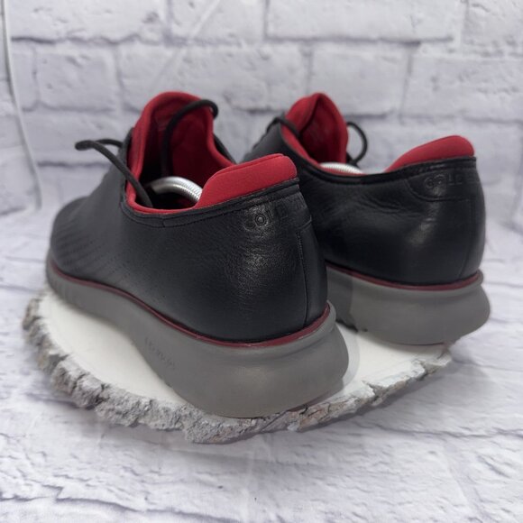 Cole Haan 2.ZeroGrand Mens 13M Laser Wingtip Black Leather Oxford Style C34497 - Picture 3 of 9